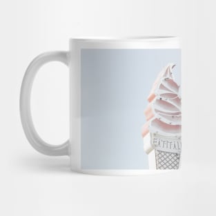 Pastel ice cream neon sign Mug